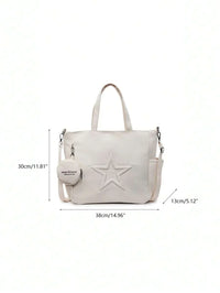 dimension sac cabas en cuir beige pour femme en cuir