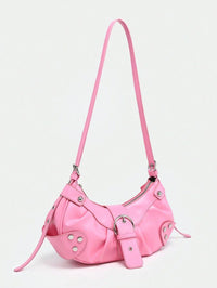 dimension sac en Simili Cuir a bandouliere pour femme rose