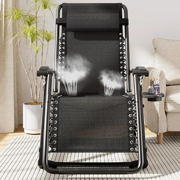 dossier respirant en maille de la chaise longue, soutien ergonomique pour le dos

