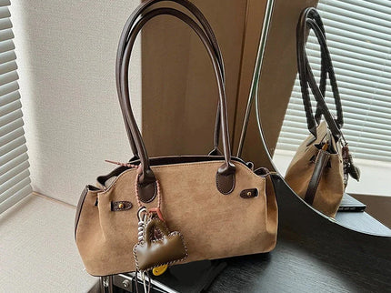 Éloise Faux Suede Baguette Shoulder Handbag