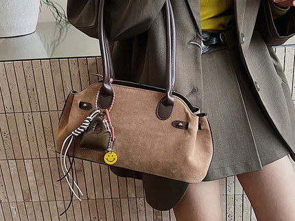 Éloise Faux Suede Baguette Shoulder Handbag