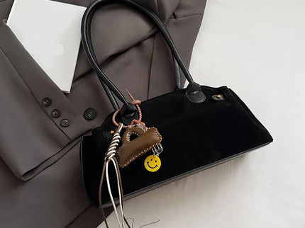 Éloise Faux Suede Baguette Shoulder Handbag