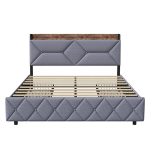 lit LYNO 160x200 cm tête de lit ergonomique avec coussins inclinés