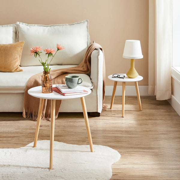 lot de 2 tables gigognes style minimaliste pour salon