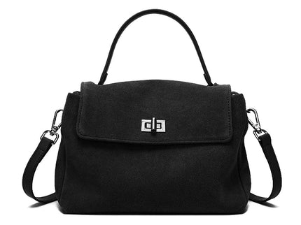 Lyséa Suede Leather Top Handle Handbag