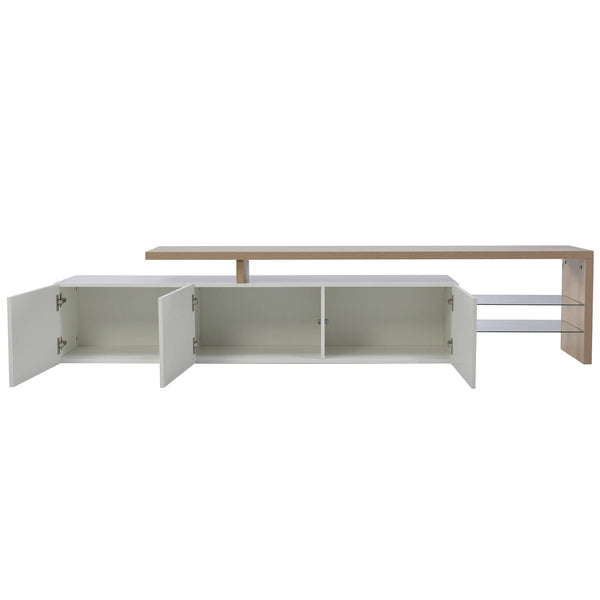 meuble TV ORION contemporain pour salon avec lumières LED