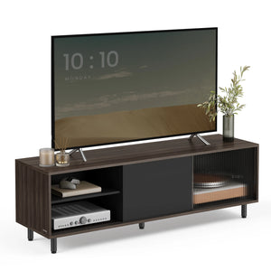 meuble télé design 140 cm avec kit anti-basculement