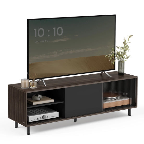 meuble télé design 140 cm avec kit anti-basculement