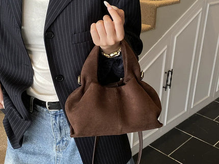 Oréa Faux Suede Cloud Mini Handbag