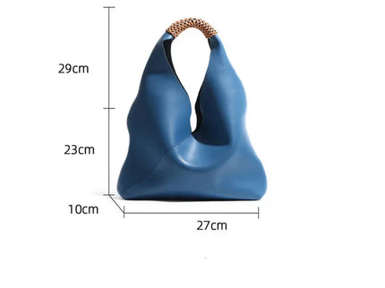 Orla Sculpted Faux Leather Hobo Handbag