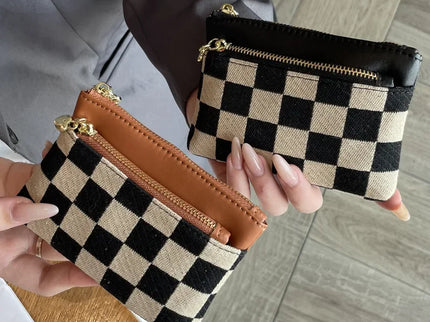 pochette porte-monnaie trois fermetures éclair skir