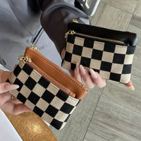 pochette porte-monnaie trois fermetures éclair skir