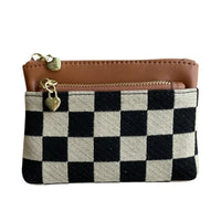 porte-monnaie multi compartiments zippés