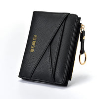portefeuille femme compact similicuir fermeture zippée 2