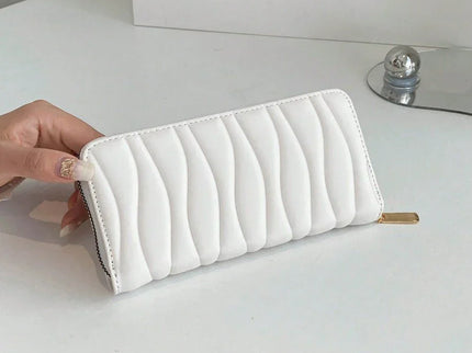 portefeuille fermeture éclair uli blanc 2