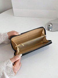portefeuille fermeture éclair uli noir interieur capacite et poche