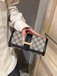 portemonnaie femme beige vu produit luci 6