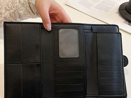 portemonnaie femme noir interieur luci 