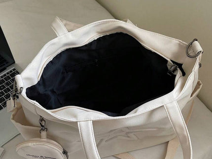 sac cabas en cuir beige pour femme contenance interieur taille sac