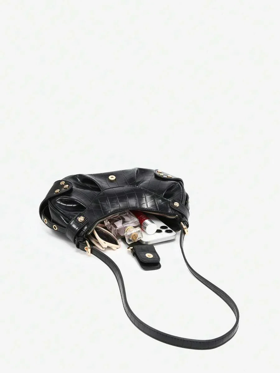 sac en Simili Cuir a bandouliere pour femme noir affaire femme