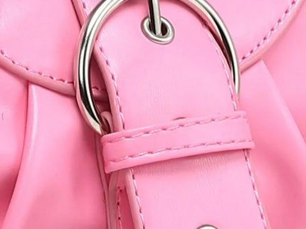sac en Simili Cuir a bandouliere pour femme rose sangle