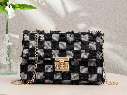 sac femme porté épaule avec chaîne métallique 4