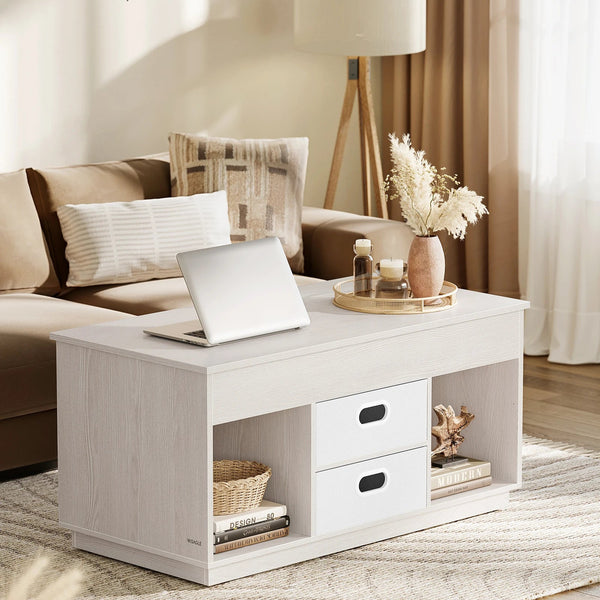 table basse relevable BALE avec plateau lift top et rangements