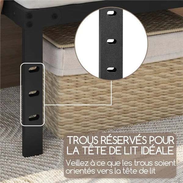 trous tête lit