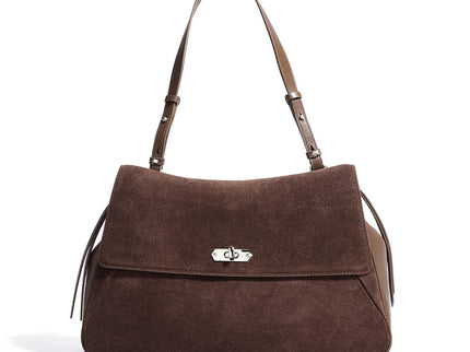 Virelle Suede Leather Shoulder Handbag